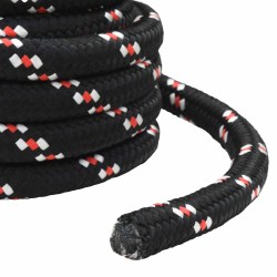 Corde de bateau 5 m 4 Noir et Rouge PP 631782631782