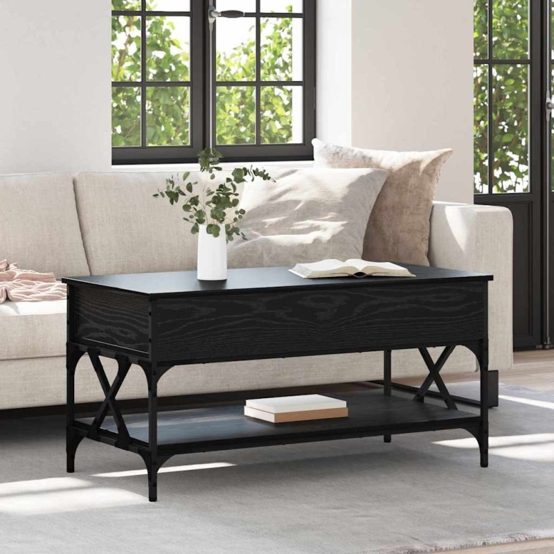Table basse Chêne noir 100 x 50 x 50 cm Bois d'ingénierie 631785631785