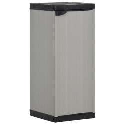 Armoire de rangement de jardin 1 étagère Gris/noir 35x40x85 cm 631790631790