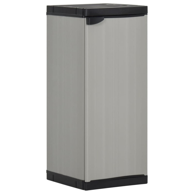Armoire de rangement de jardin 1 étagère Gris/noir 35x40x85 cm 631790631790