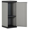 Armoire de rangement de jardin 1 étagère Gris/noir 35x40x85 cm 631790631790