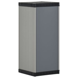 Armoire de rangement de jardin 1 étagère Gris/noir 35x40x85 cm 631790631790