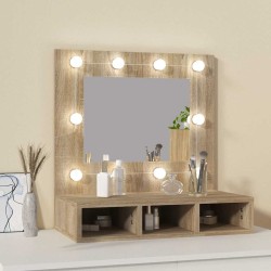 Armoire de miroir avec LED Chêne sonoma 60x31,5x62 cm 631791631791