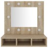 Armoire de miroir avec LED Chêne sonoma 60x31,5x62 cm 631791631791