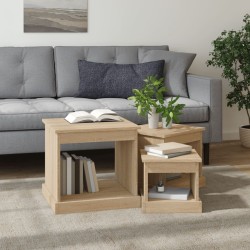 Tables basses 3 pcs chêne sonoma bois d'ingénierie 631799631799