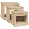 Tables basses 3 pcs chêne sonoma bois d'ingénierie 631799631799
