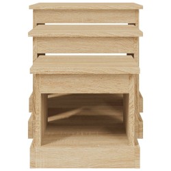 Tables basses 3 pcs chêne sonoma bois d'ingénierie 631799631799
