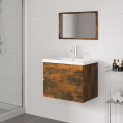 Meubles de salle de bain Chêne fumé Bois d'ingénierie 631800631800