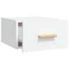 Tables de chevet murales 2 pcs blanc 35x35x20 cm 631802631802