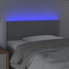 Tête de lit à LED Gris clair 100x5x78/88 cm Tissu 631805631805