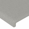 Tête de lit à LED Gris clair 103x16x118/128 cm Tissu 631806631806