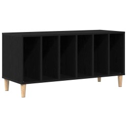 Meuble à vinyles Chêne noir 100 x 38 x 48 cm Bois d'ingénierie 631808631808