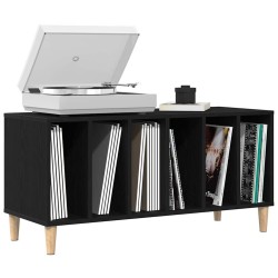 Meuble à vinyles Chêne noir 100 x 38 x 48 cm Bois d'ingénierie 631808631808
