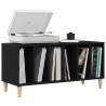 Meuble à vinyles Chêne noir 100 x 38 x 48 cm Bois d'ingénierie 631808631808