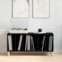 Meuble à vinyles Chêne noir 100 x 38 x 48 cm Bois d'ingénierie 631808631808