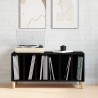 Meuble à vinyles Chêne noir 100 x 38 x 48 cm Bois d'ingénierie 631808631808