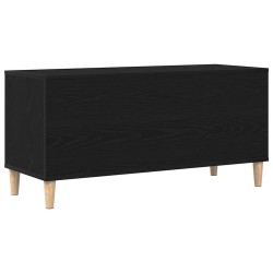 Meuble à vinyles Chêne noir 100 x 38 x 48 cm Bois d'ingénierie 631808631808