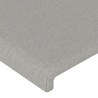Tête de lit à LED Gris clair 200x5x78/88 cm Tissu 631809631809