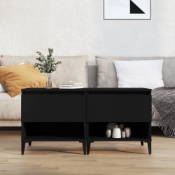 Tables d'appoint 2 pcs Noir 50x46x50 cm Bois d’ingénierie 631812631812
