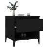 Tables d'appoint 2 pcs Noir 50x46x50 cm Bois d’ingénierie 631812631812
