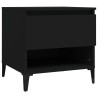 Tables d'appoint 2 pcs Noir 50x46x50 cm Bois d’ingénierie 631812631812