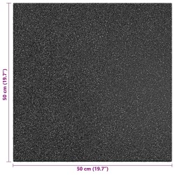 Dalles de Protection Anti-Chute 12 pcs Noir 50 x 50 cm 631819631819