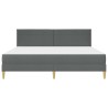Cadre de lit Gris foncé 200 x 200 cm Polyester 631820631820