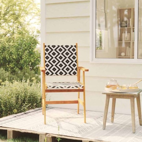 Chaises de jardin 6 pcs en bois d'acacia massif 631823631823