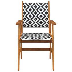 Chaises de jardin 6 pcs en bois d'acacia massif 631823631823