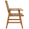 Chaises de jardin 6 pcs en bois d'acacia massif 631823631823