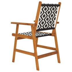 Chaises de jardin 6 pcs en bois d'acacia massif 631823631823