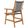 Chaises de jardin 6 pcs en bois d'acacia massif 631823631823