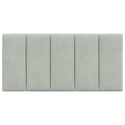 Coussin de tête de lit Hanko gris clair 100 cm velours 631825631825