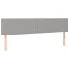 Têtes de lit Gris clair 200x5x78/88 cm Tissu 631848631848