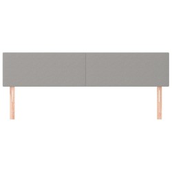 Têtes de lit Gris clair 200x5x78/88 cm Tissu 631848631848