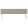 Têtes de lit Gris clair 200x5x78/88 cm Tissu 631848631848