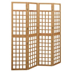 Cloison de séparation à 4 panneaux Bois de pin solide 161x180cm 631849631849