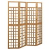 Cloison de séparation à 4 panneaux Bois de pin solide 161x180cm 631849631849