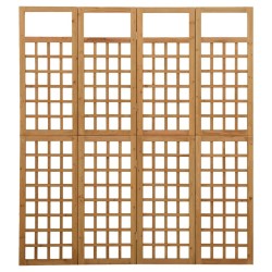 Cloison de séparation à 4 panneaux Bois de pin solide 161x180cm 631849631849