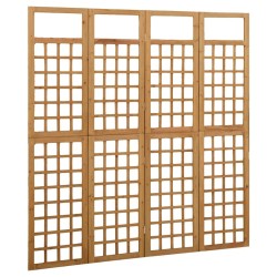 Cloison de séparation à 4 panneaux Bois de pin solide 161x180cm 631849631849