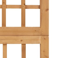 Cloison de séparation à 4 panneaux Bois de pin solide 161x180cm 631849631849