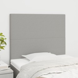 Tête de lit Gris clair 100x5x118/128 cm Tissu 631851631851
