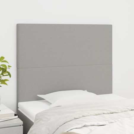 Tête de lit Gris clair 100x5x118/128 cm Tissu 631851631851