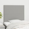 Tête de lit Gris clair 100x5x118/128 cm Tissu 631851631851