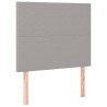 Tête de lit Gris clair 100x5x118/128 cm Tissu 631851631851