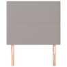Tête de lit Gris clair 100x5x118/128 cm Tissu 631851631851