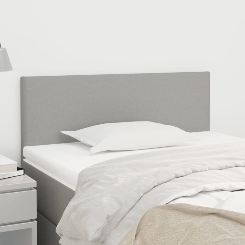 Tête de lit Gris clair 100x5x78/88 cm Tissu 631852631852