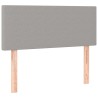 Tête de lit Gris clair 100x5x78/88 cm Tissu 631852631852