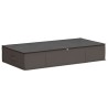 Boîte de rangement avec fenêtre transparente Gris Tissu intissé 631854631854