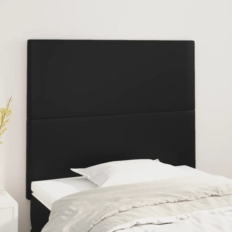 Tête de lit Noir 90x5x118/128 cm Similicuir 631856631856